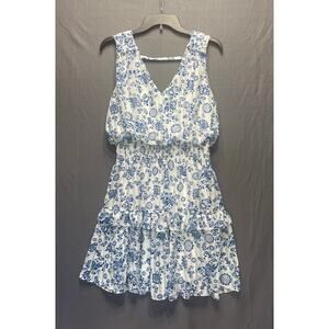 Melonie T Babydoll Y2K Tiered Mini Dress Women’s 12 Floral Coquette Romantic 90s